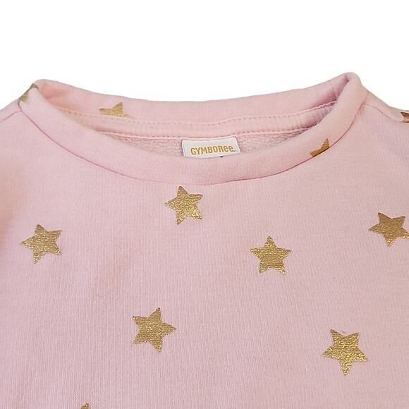 Gymboreee Pink Sweater Dress with Gold Stars - Picture 4 of 6